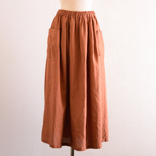 コットンマチポケットスカート Brown