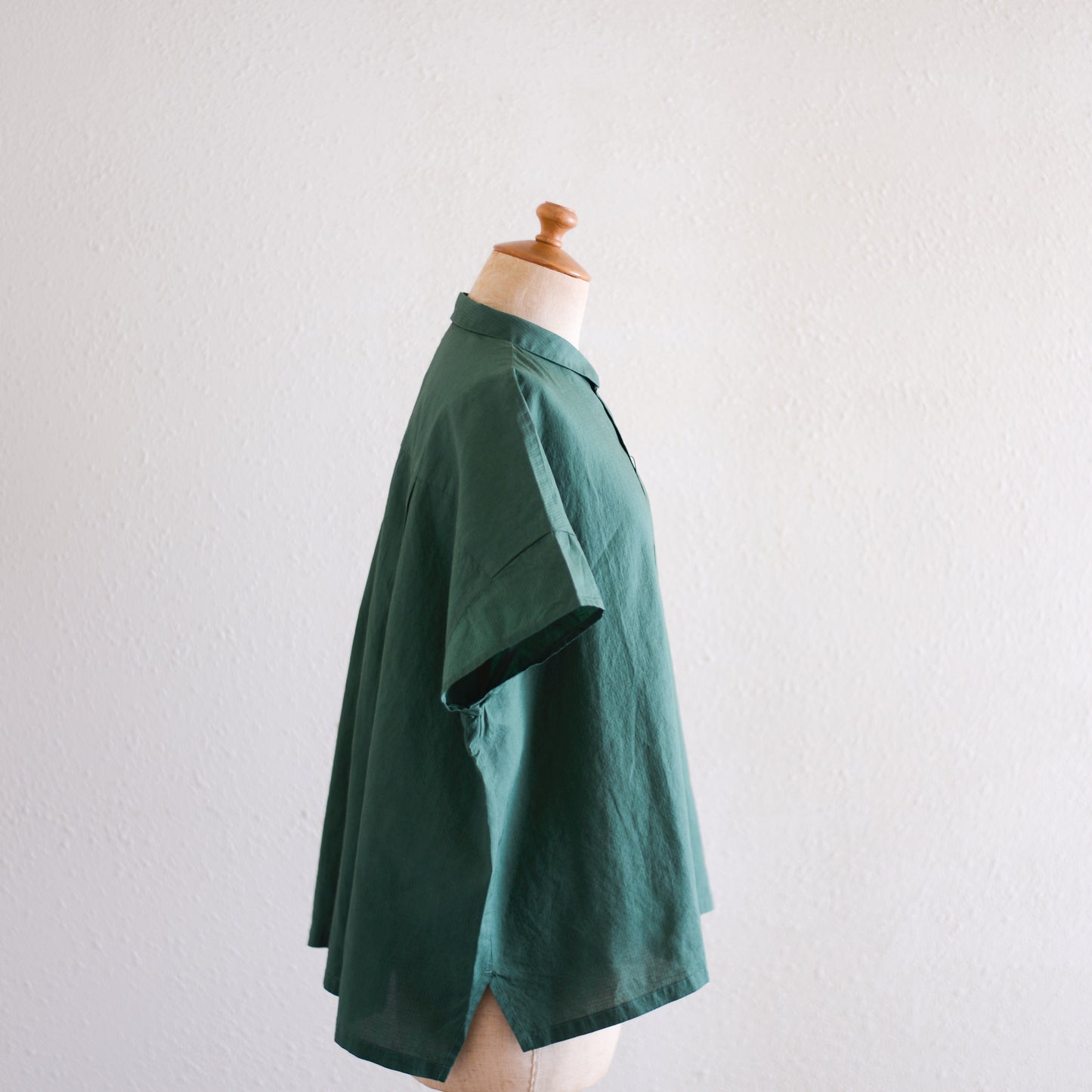 オーガニックコットンプチカラーシャツ Green