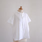 オーガニックコットンプチカラーシャツ Off White
