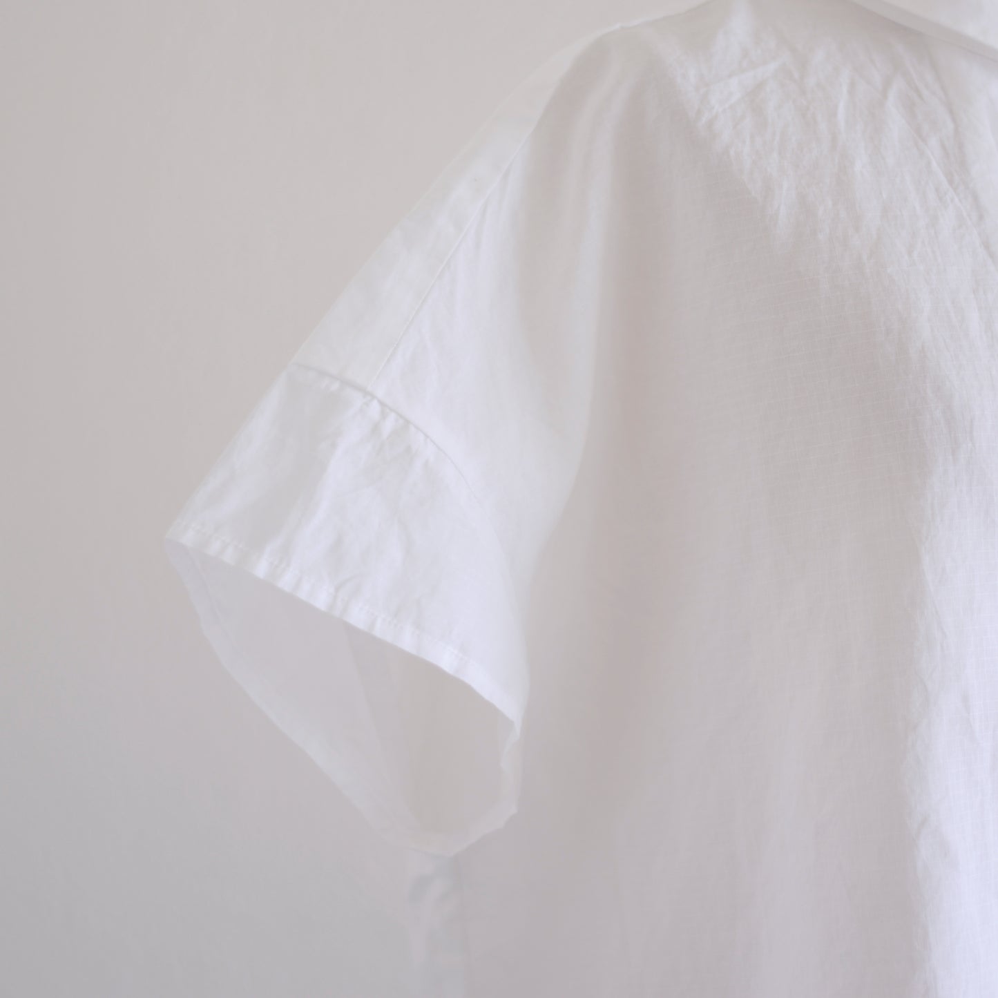 オーガニックコットンプチカラーシャツ Off White