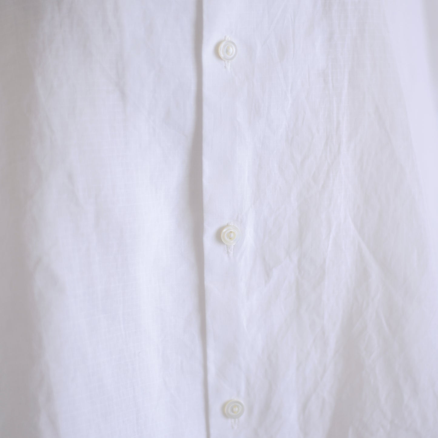 オーガニックコットンプチカラーシャツ Off White