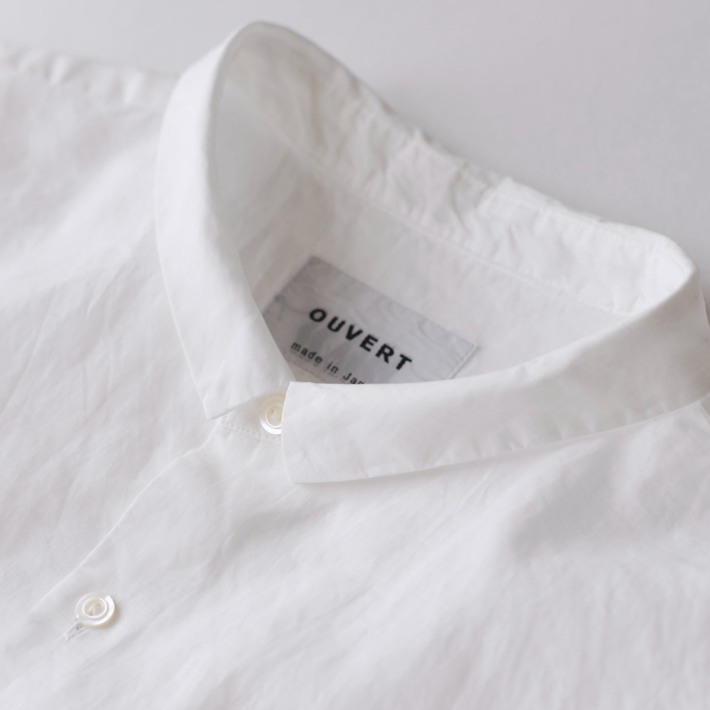 オーガニックコットンプチカラーシャツ Off White