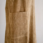 コットンコーデュロイVネックジャンパースカート Beige