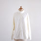 Brushed cotton high neck shirt Off White