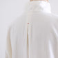 Brushed cotton high neck shirt Off White