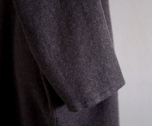 ソフトウールロングコート Brown
