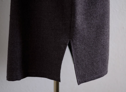 ソフトウールロングコート Brown