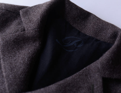 ソフトウールロングコート Brown