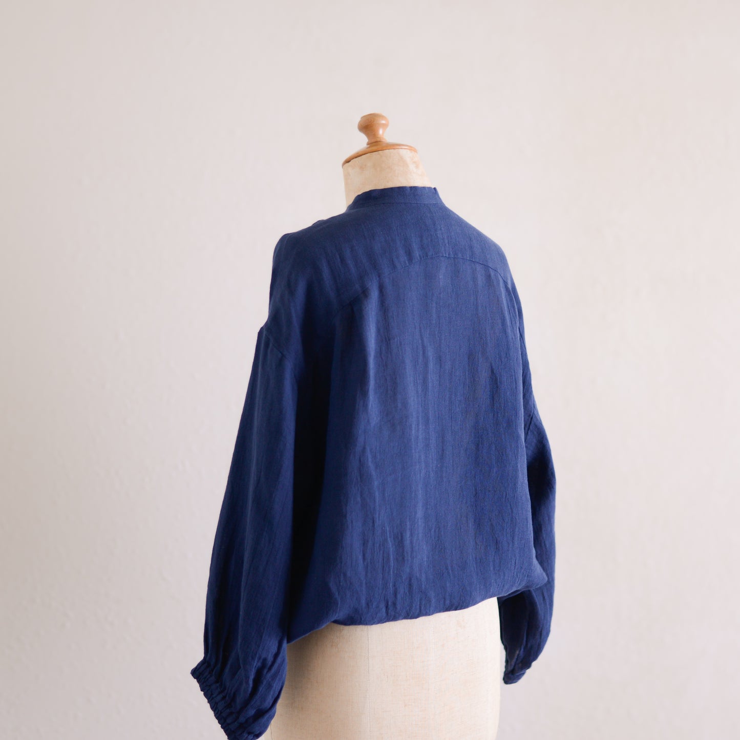 リネンジップアップジャケット Navy