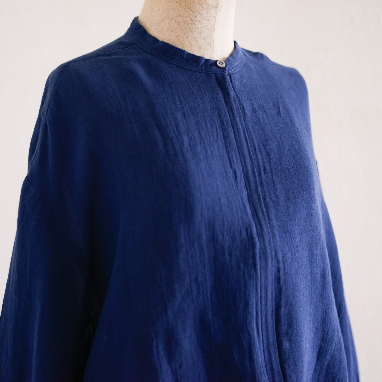 リネンジップアップジャケット Navy