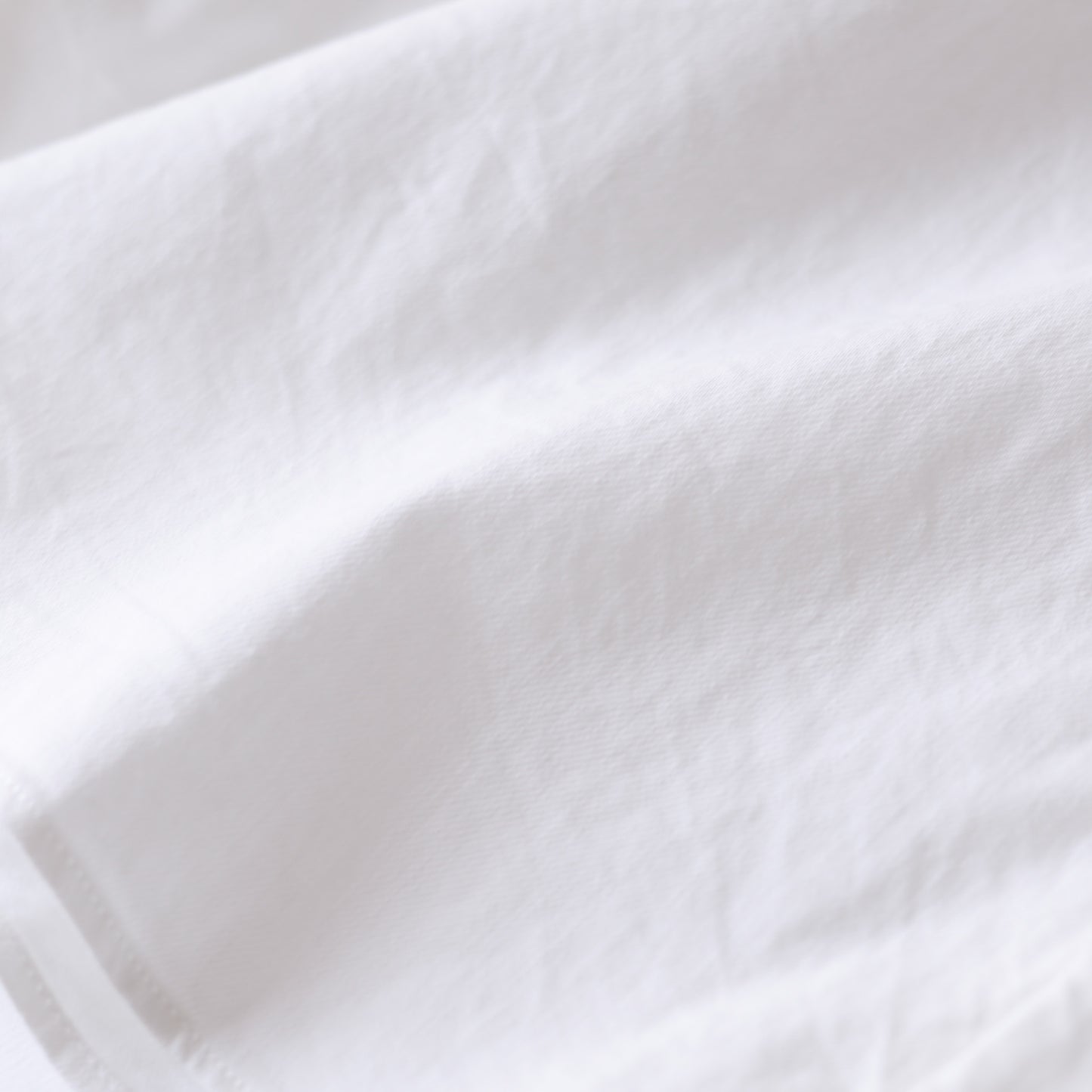 Cotton denim round collar shirt Off White