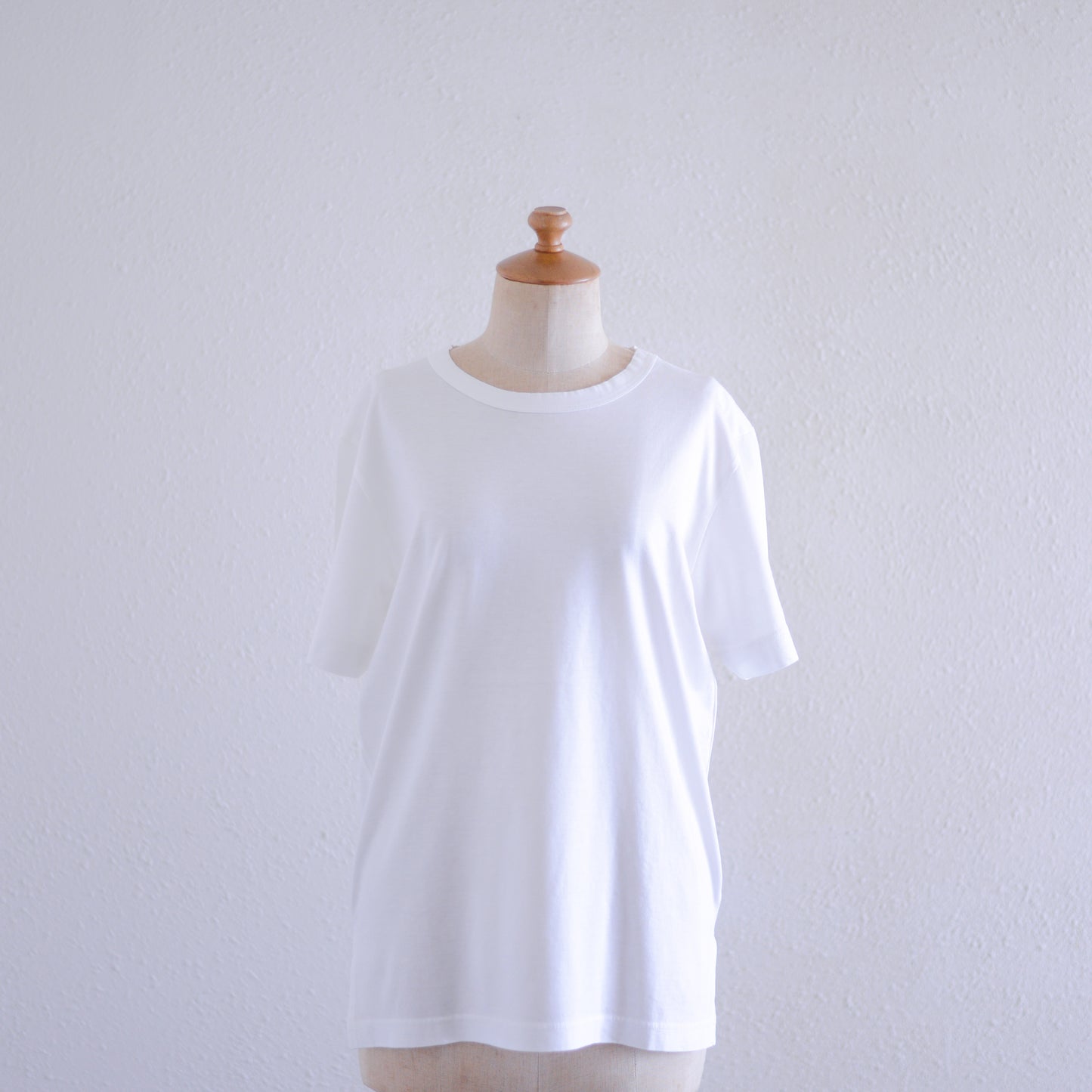 レーヨンオーガニックコットンTシャツ Off White