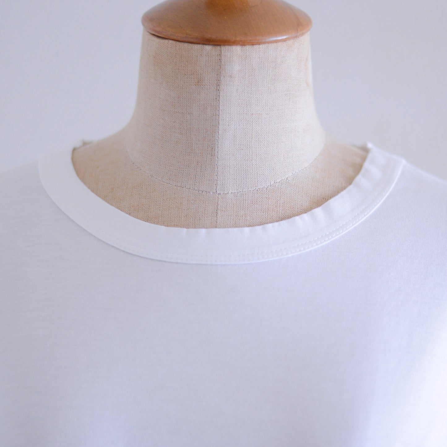 レーヨンオーガニックコットンTシャツ Off White