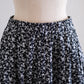 コットンキュプラフラワースカート Black