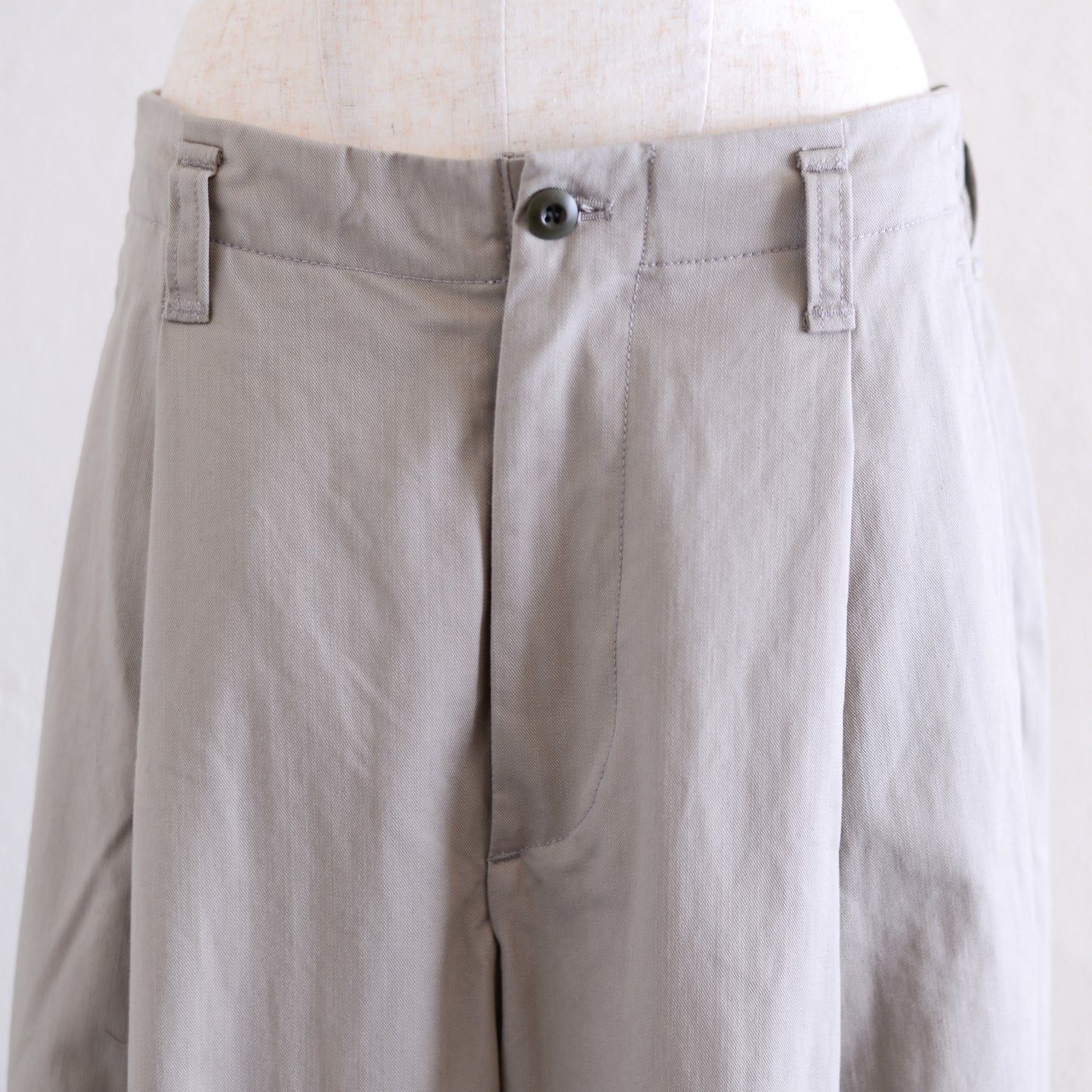 Cotton Tapered Chino Pants Grayge
