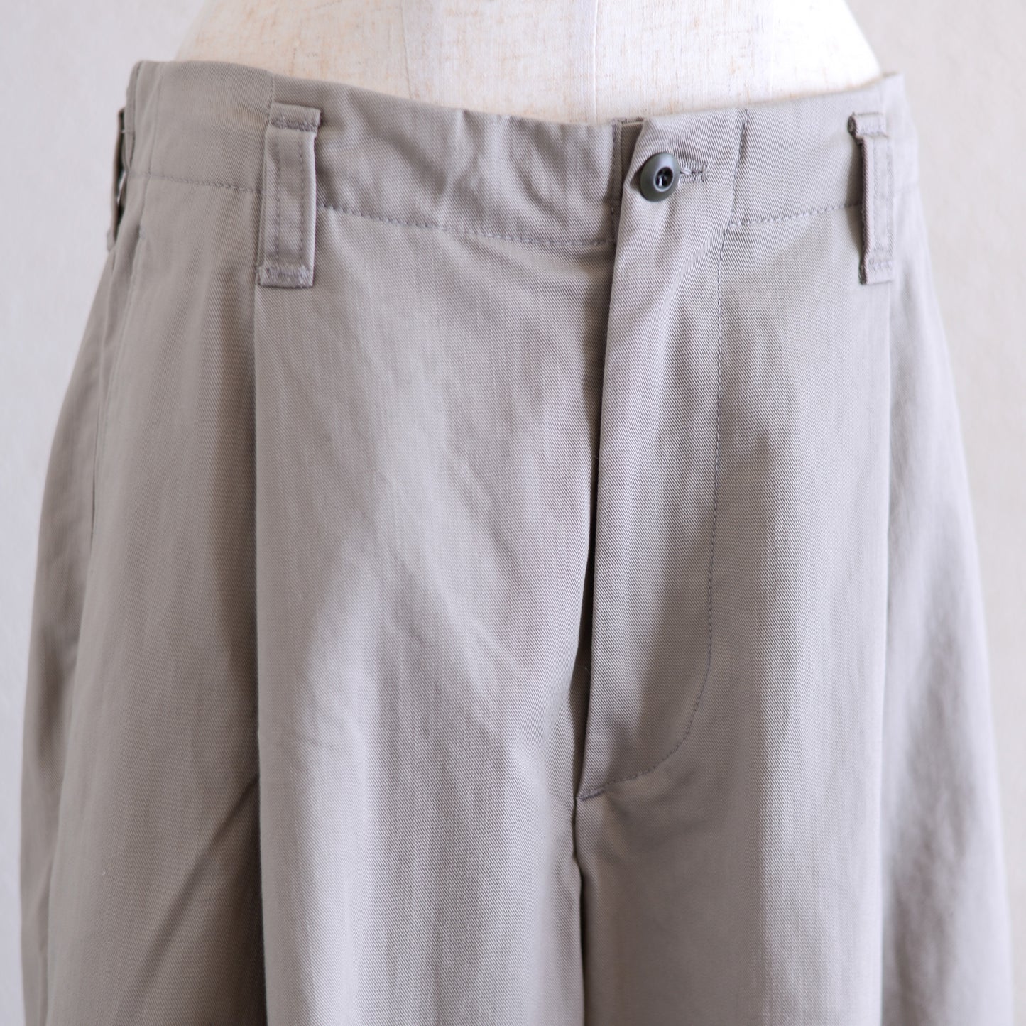 Cotton Tapered Chino Pants Grayge