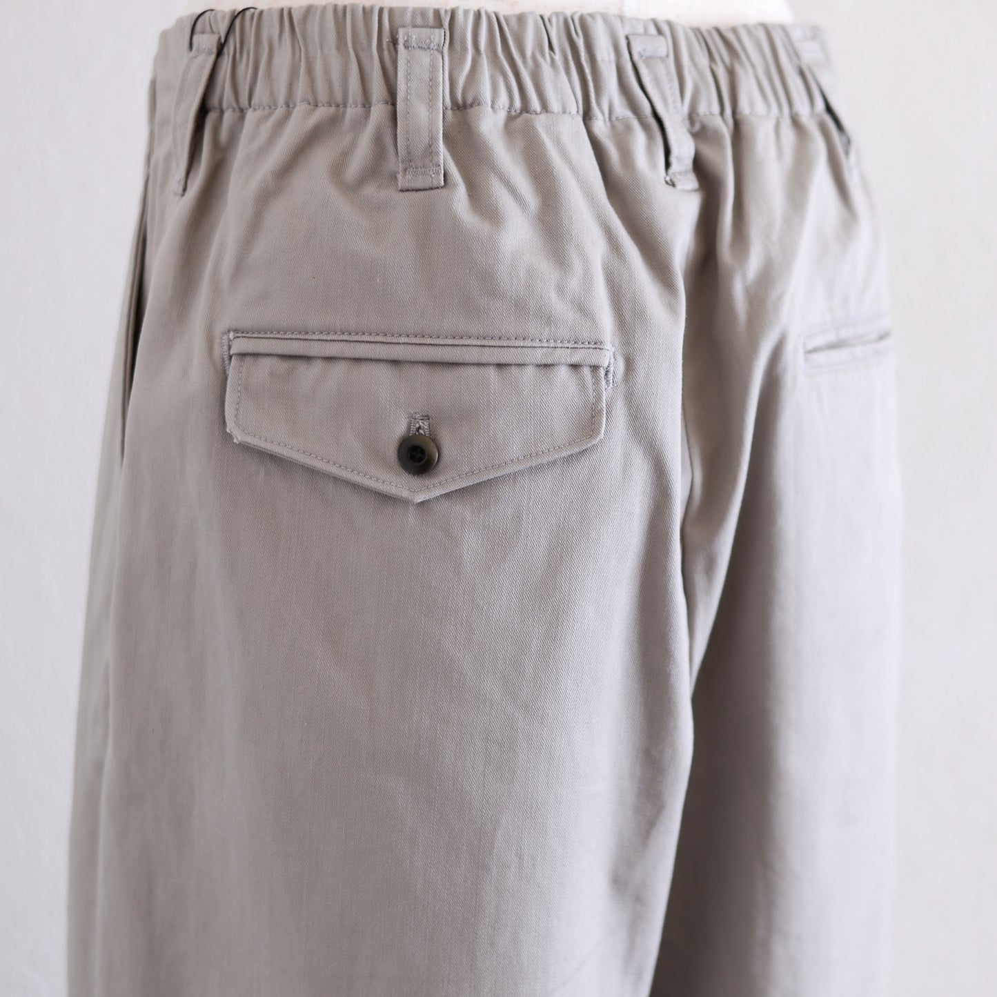Cotton Tapered Chino Pants Grayge