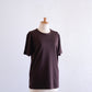 レーヨンオーガニックコットンTシャツ Brown
