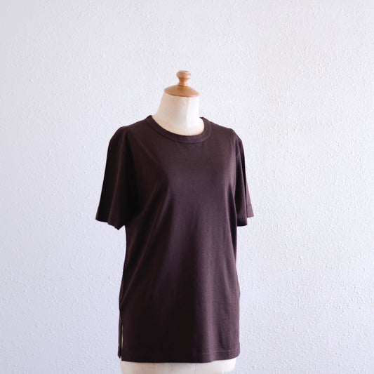 レーヨンオーガニックコットンTシャツ Brown