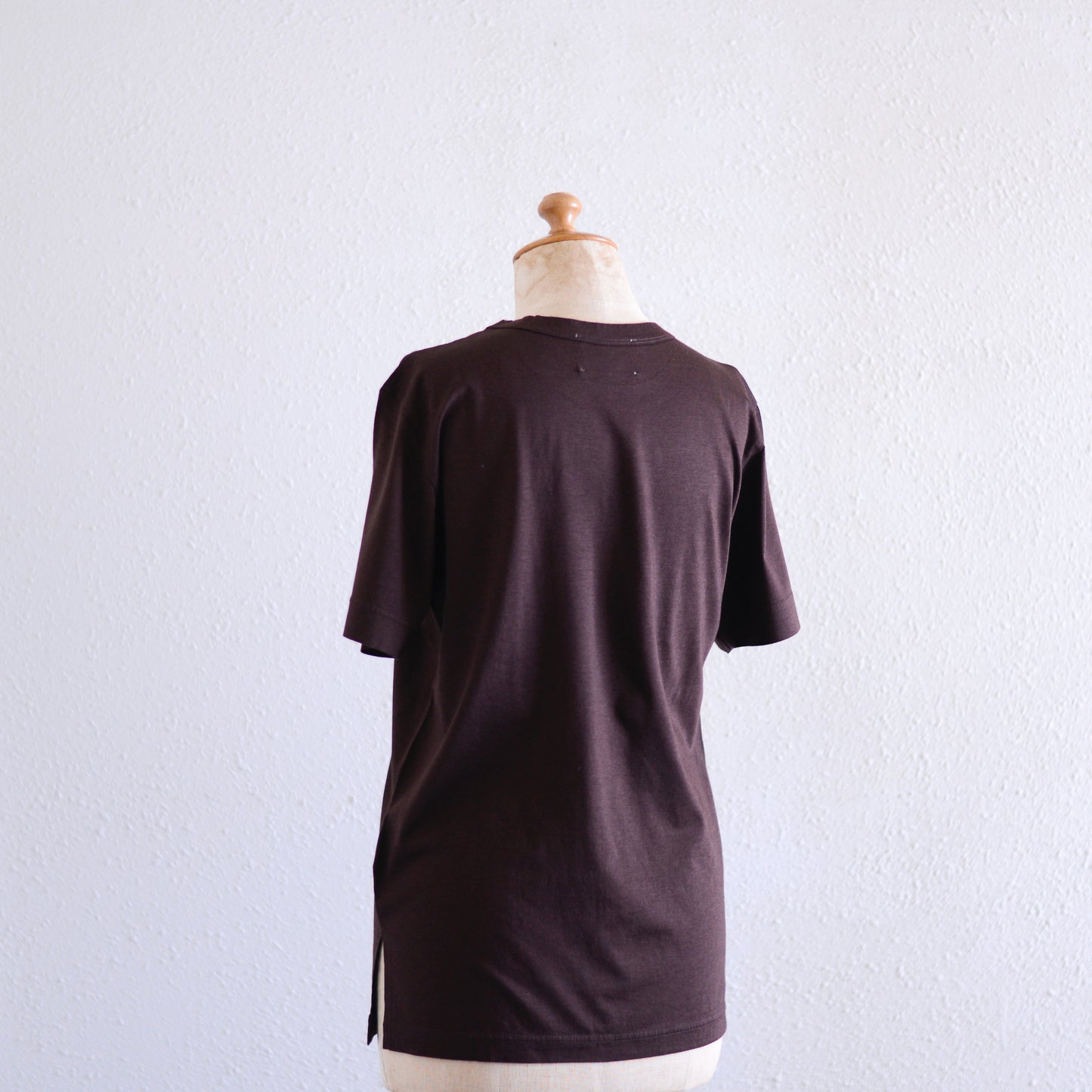 レーヨンオーガニックコットンTシャツ Brown