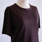 レーヨンオーガニックコットンTシャツ Brown
