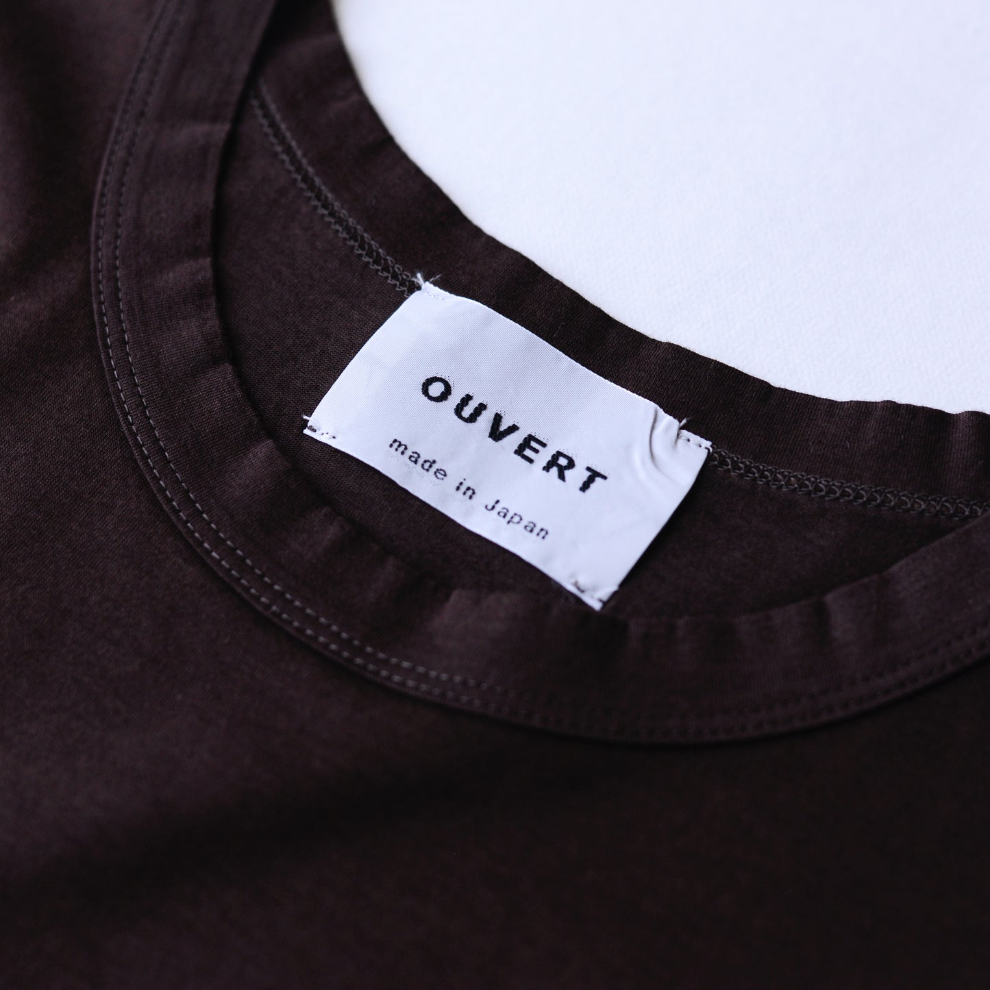 レーヨンオーガニックコットンTシャツ Brown