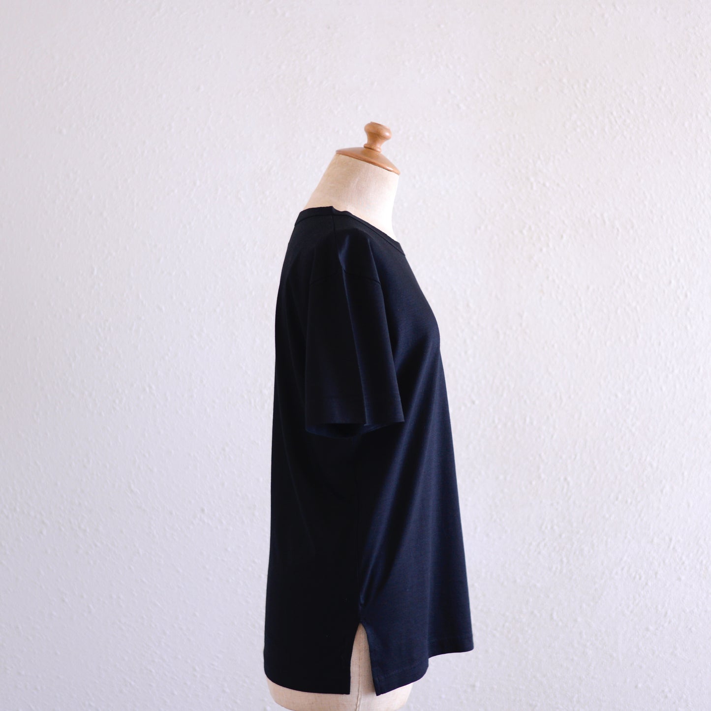 レーヨンオーガニックコットンTシャツ Black
