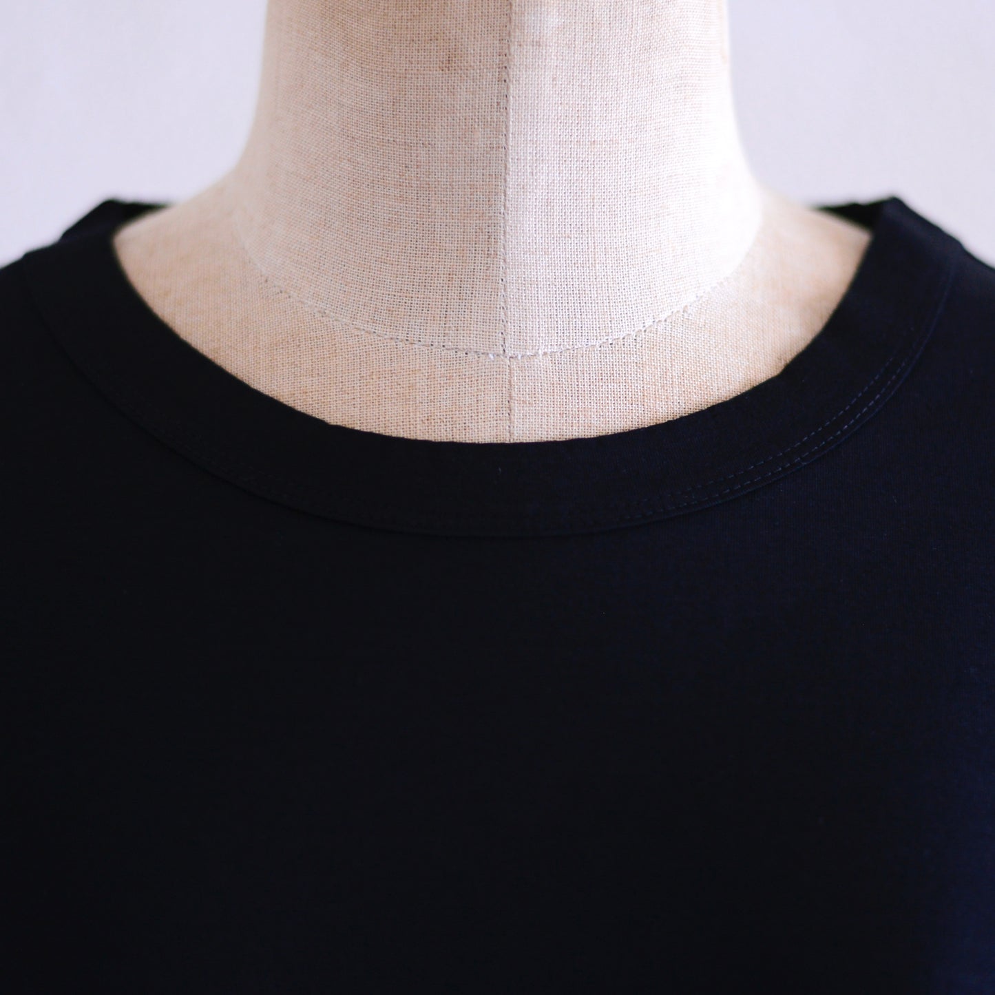 レーヨンオーガニックコットンTシャツ Black