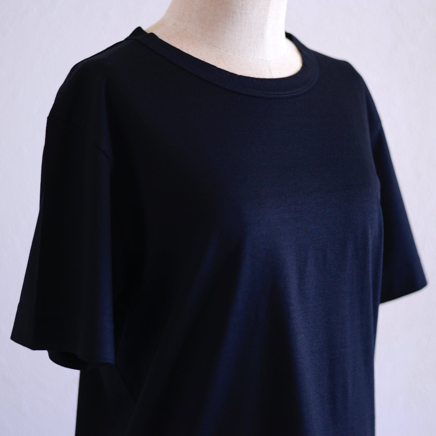 レーヨンオーガニックコットンTシャツ Black