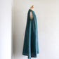 リネンスリーブレスロングワンピース Green