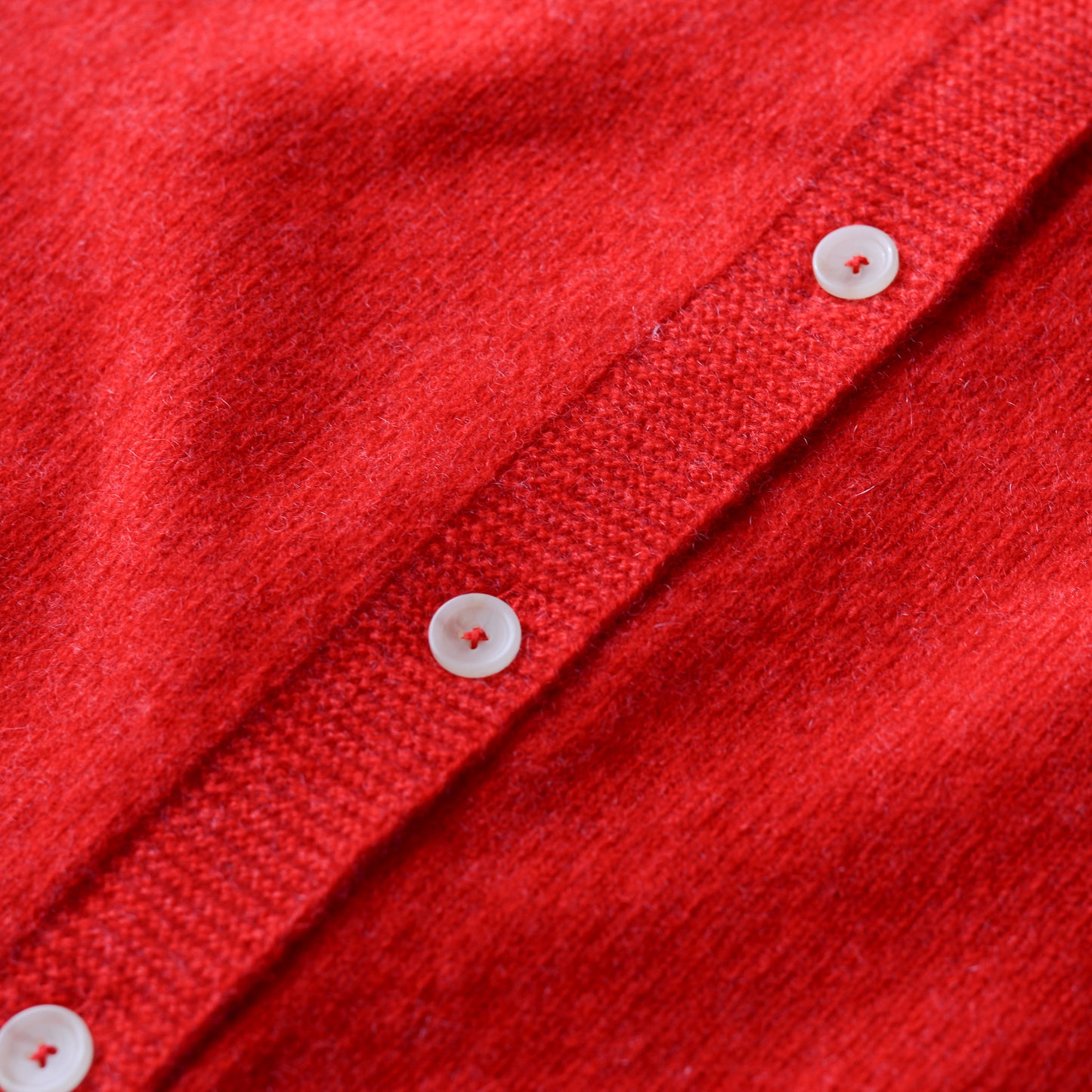 울 캐시미어 2 웨이 카디건 레드