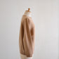 Wool and cashmere two-way cardigan in Camel