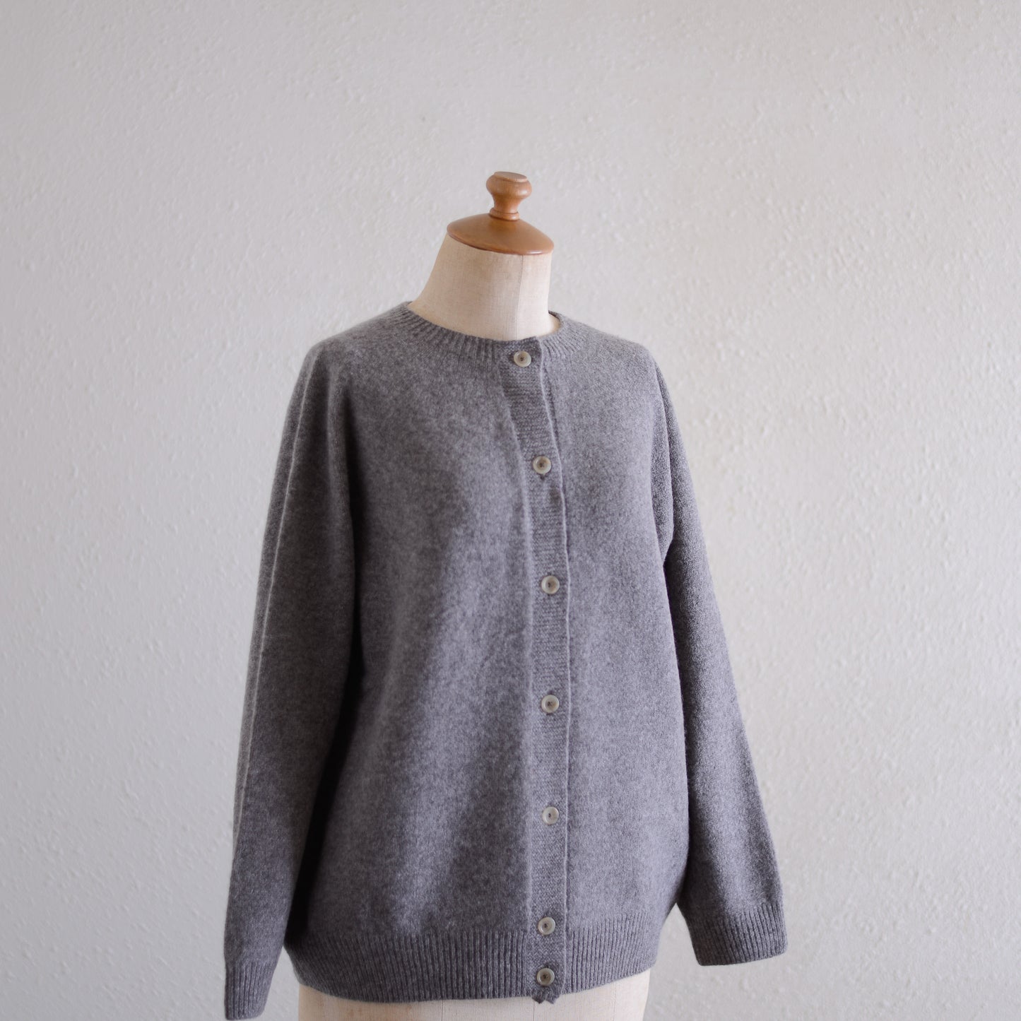 ウールカシミア２ウェイカーディガン Brown