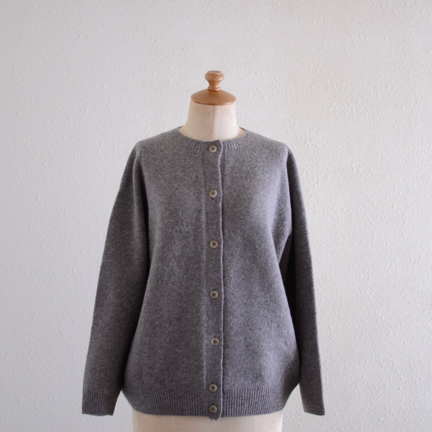 ウールカシミア２ウェイカーディガン Brown