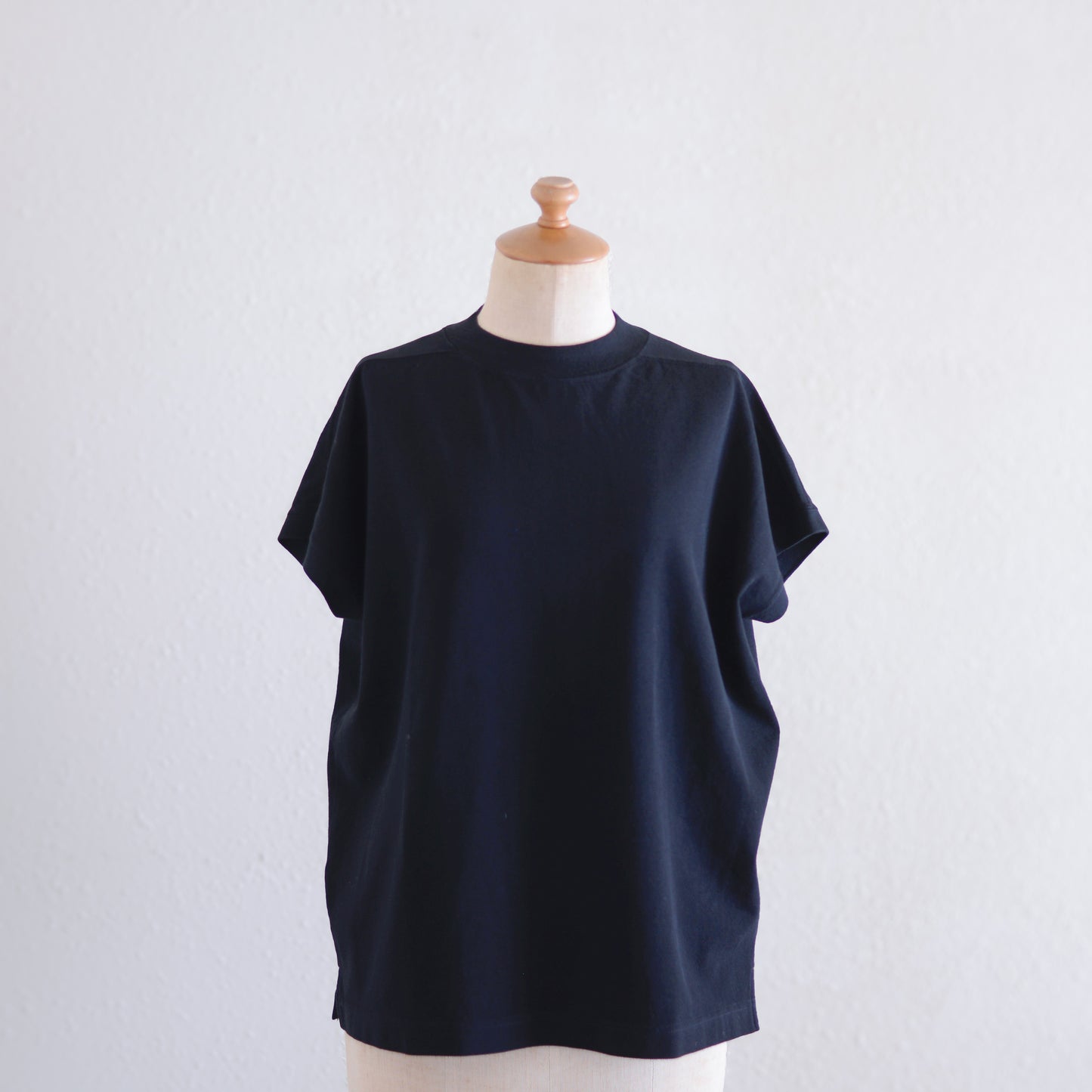 コットン鹿子フレンプルオーバー Black