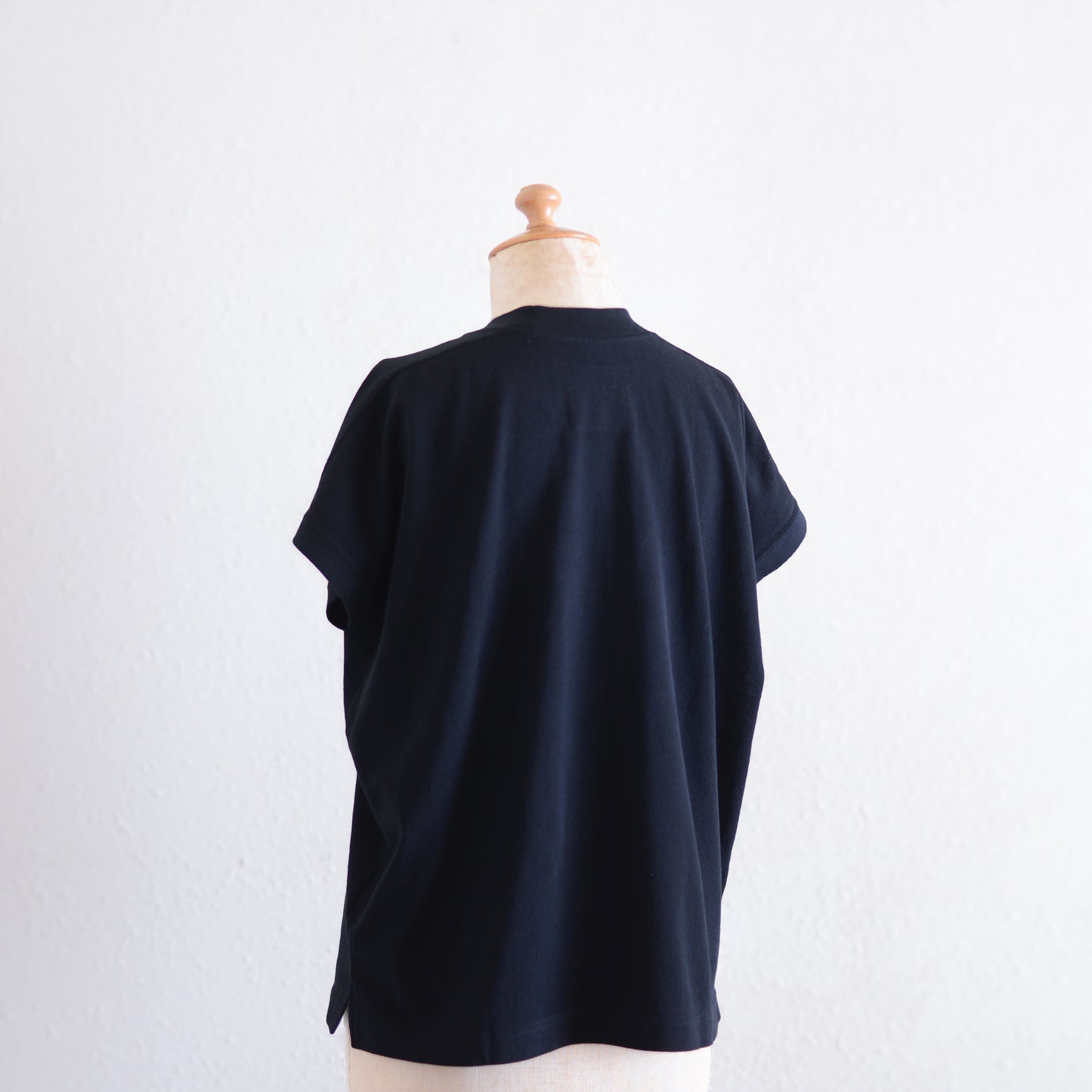 コットン鹿子フレンプルオーバー Black