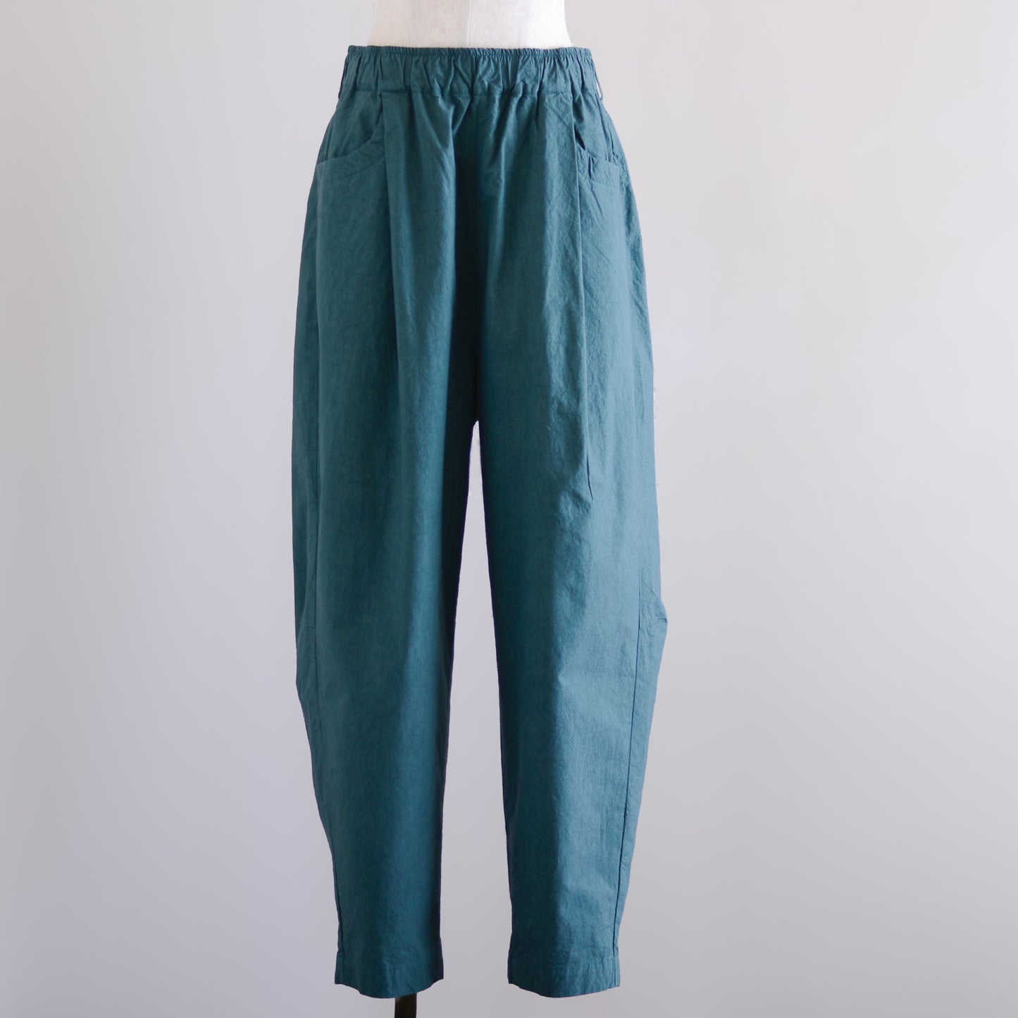 コットンオーバルテーパードパンツ Green