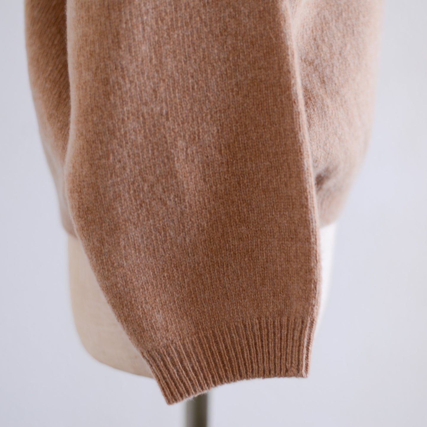 ウールカシミアハイネックセーター Camel