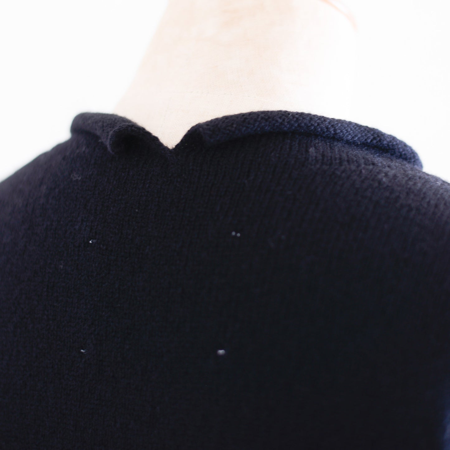 울 캐시미어 하이넥 스웨터 Black