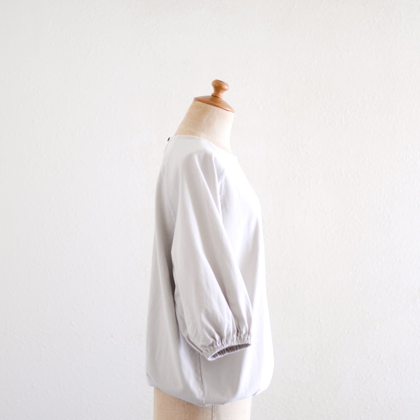 コットンヘムストリングプルオーバー Light Gray