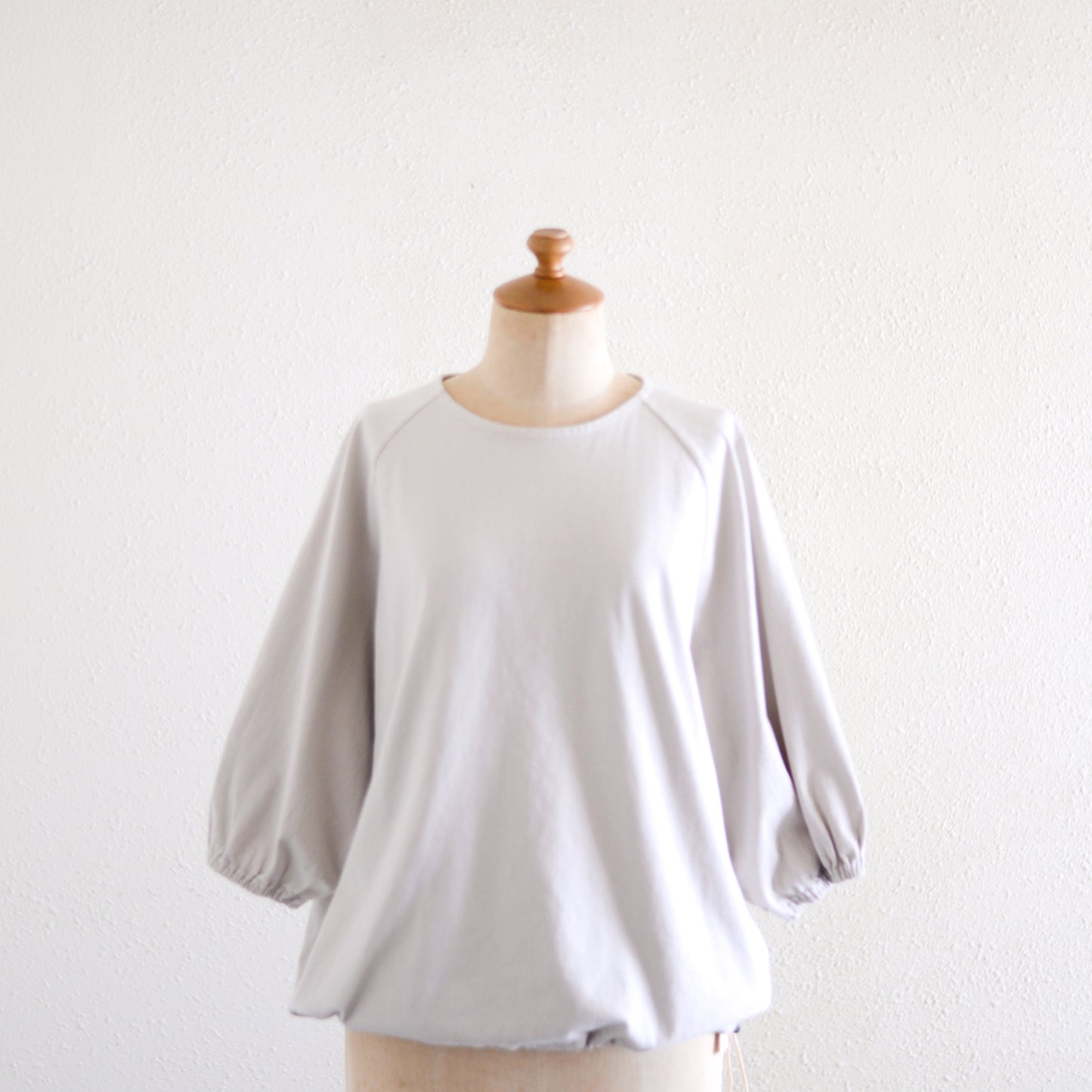 コットンヘムストリングプルオーバー Light Gray