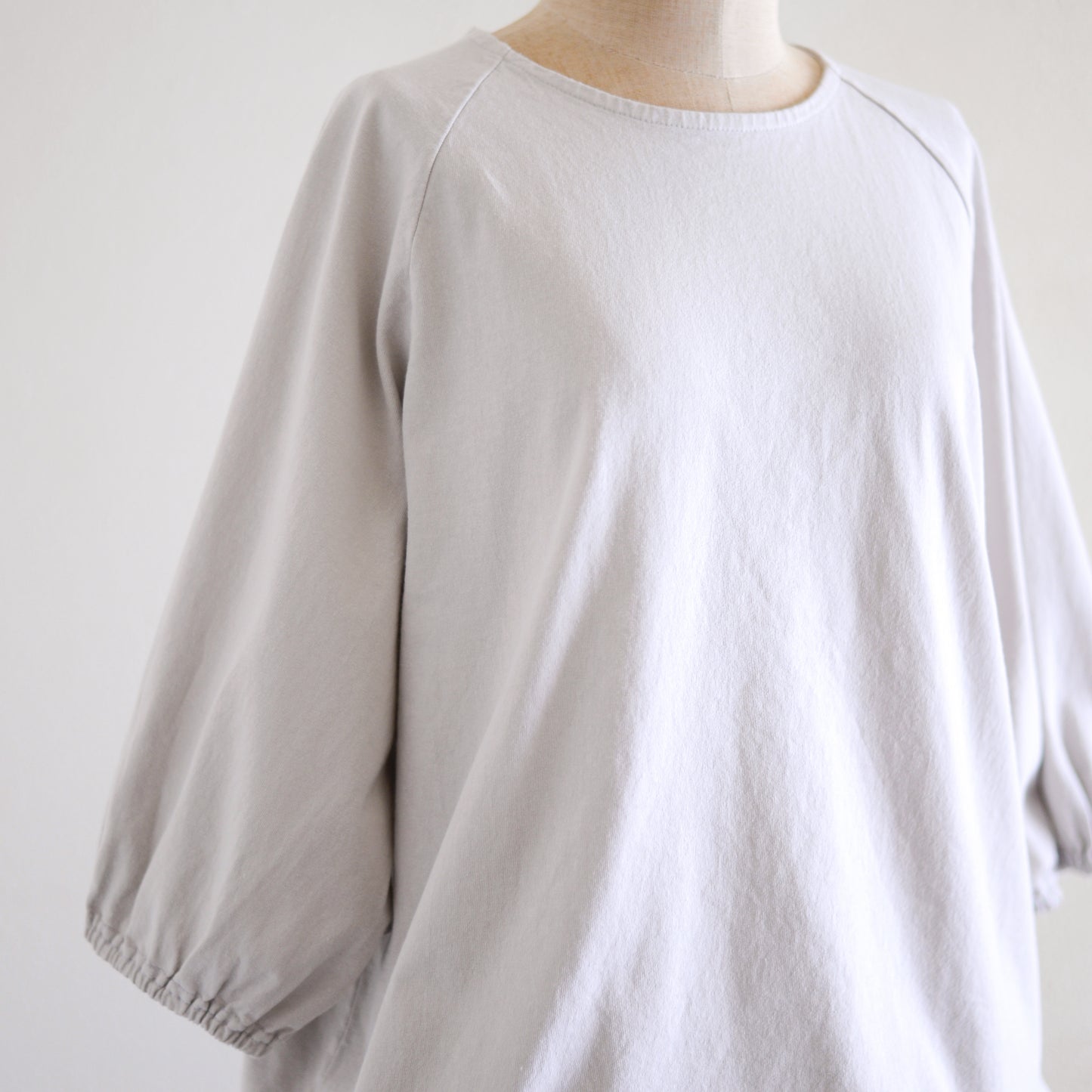 コットンヘムストリングプルオーバー Light Gray