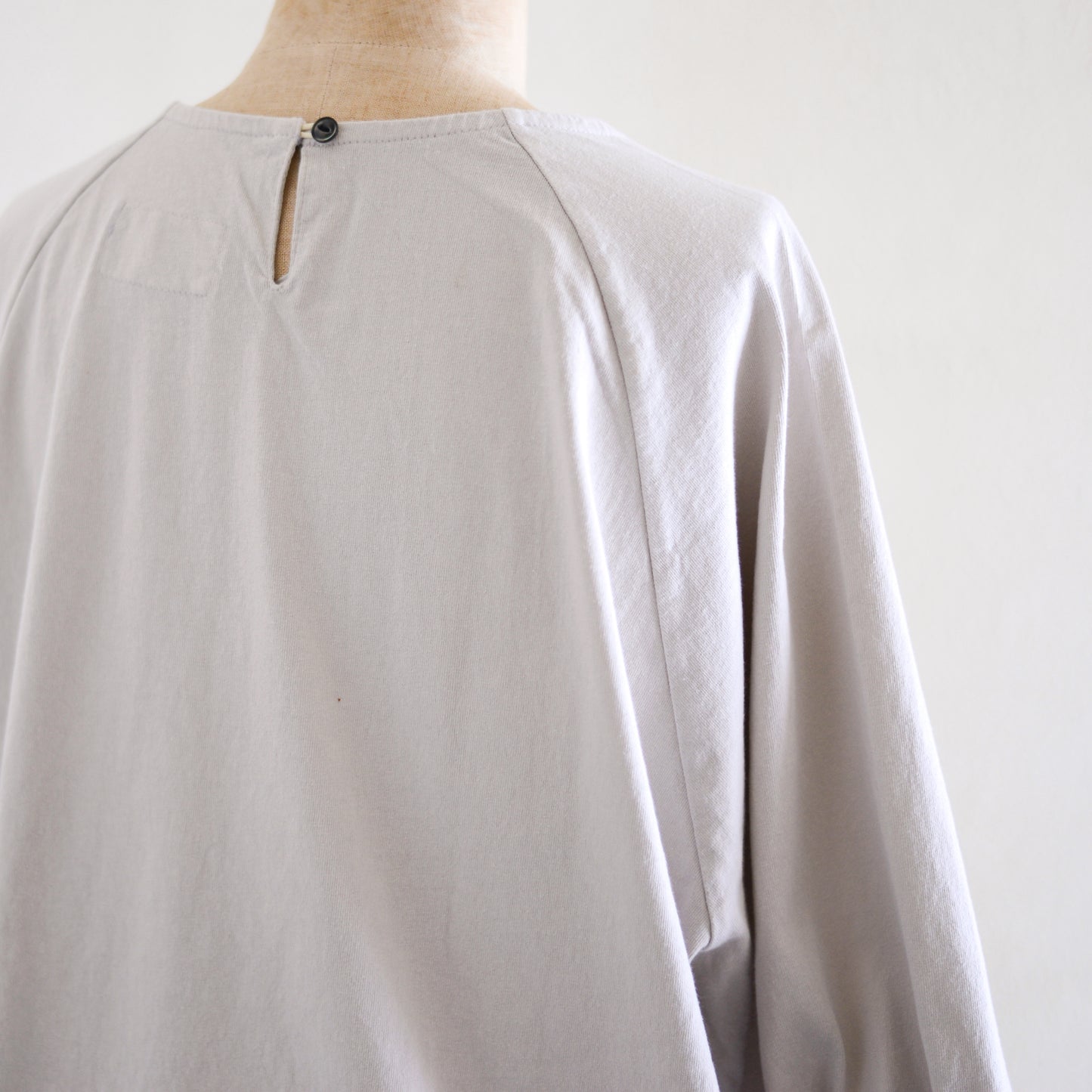 コットンヘムストリングプルオーバー Light Gray