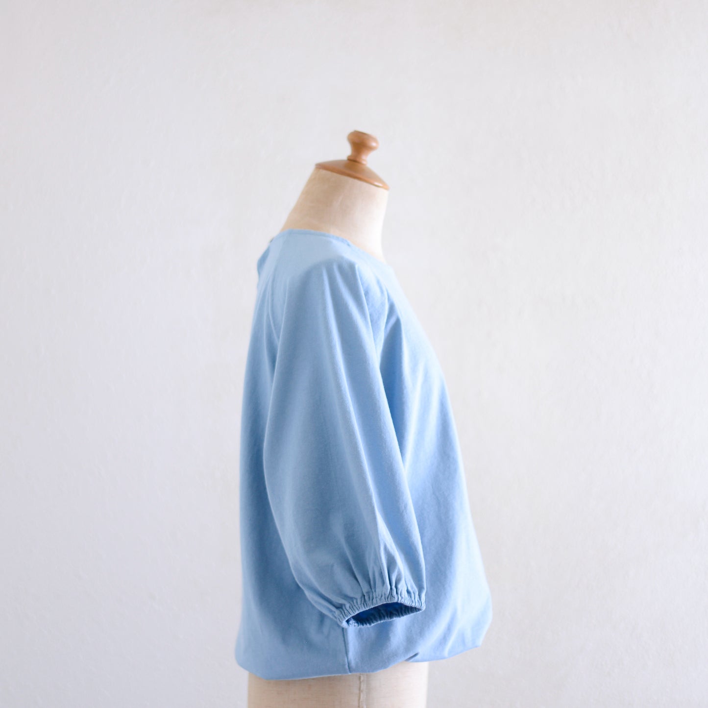 コットンヘムストリングプルオーバー Blue