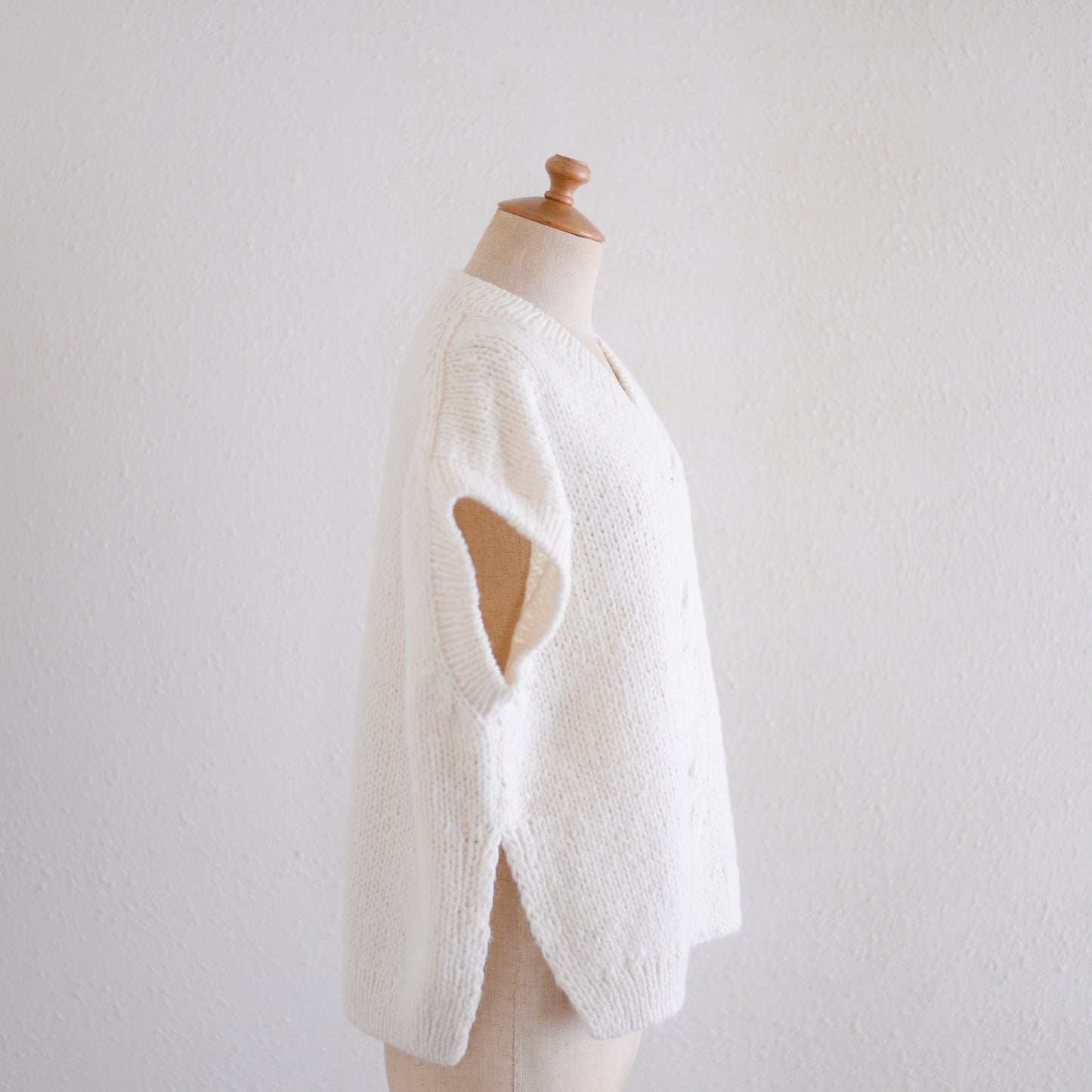 아기 알파카 케이블 베스트 Off White