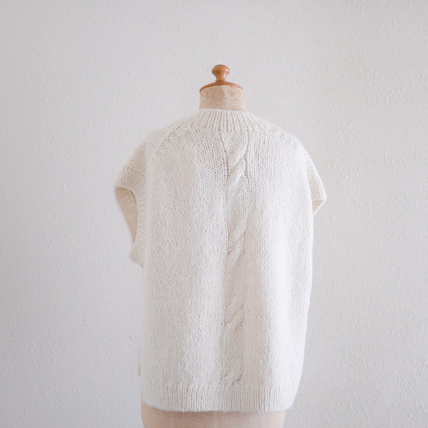 아기 알파카 케이블 베스트 Off White