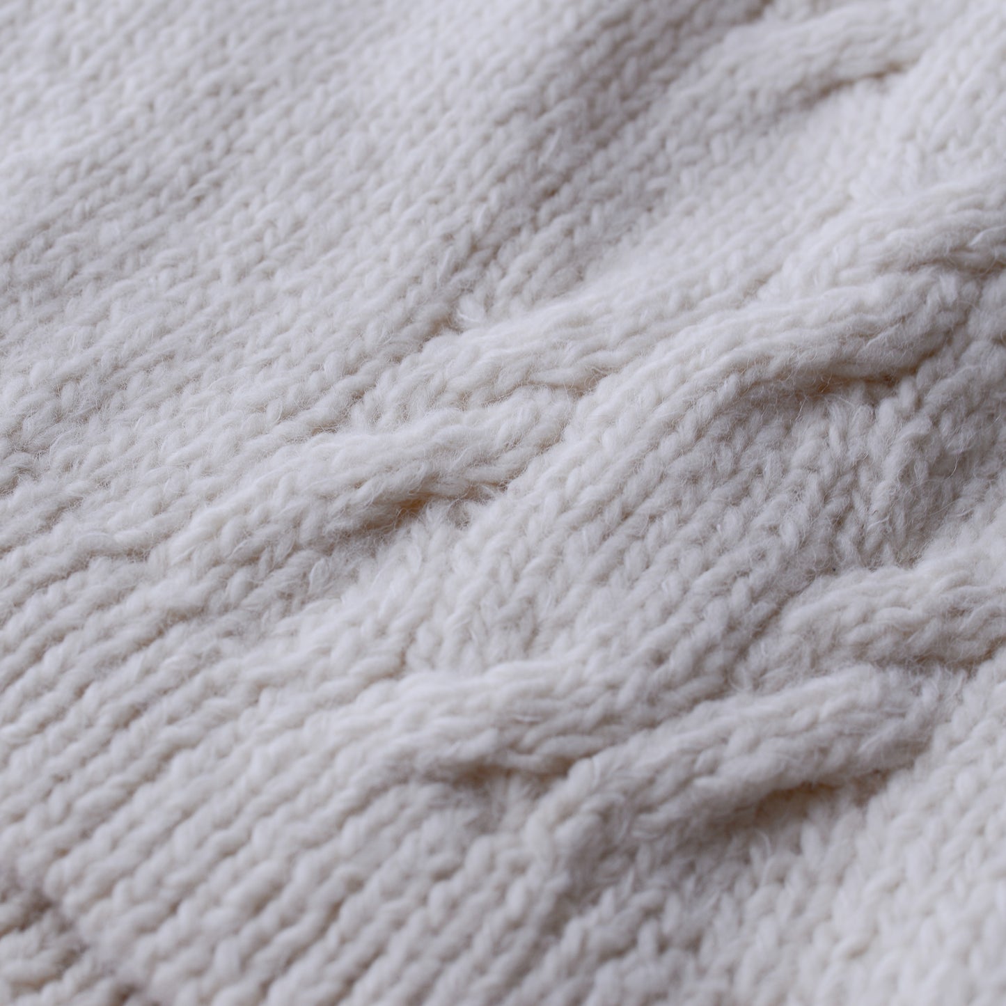 아기 알파카 케이블 베스트 Off White