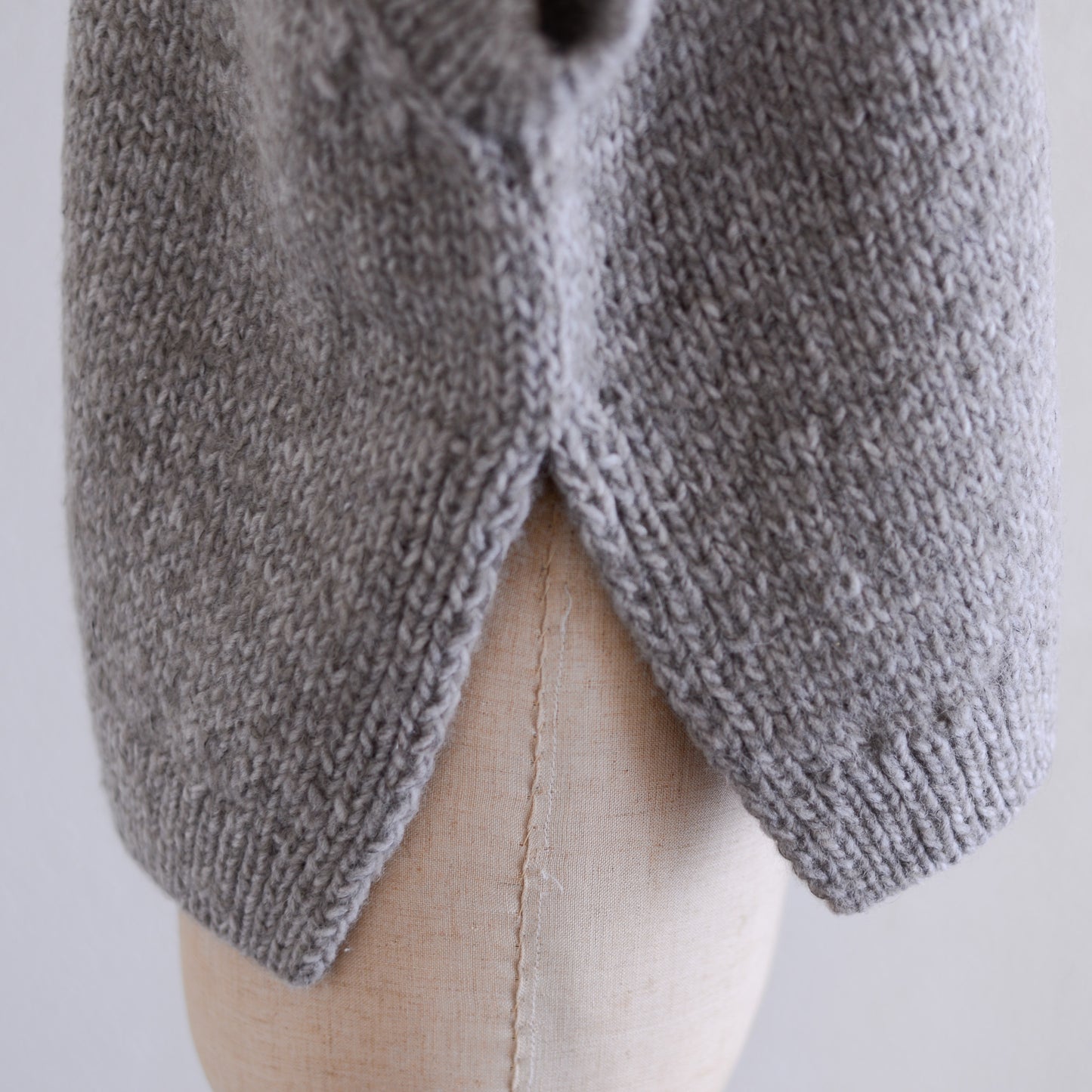 아기 알파카 케이블 조끼 브라운