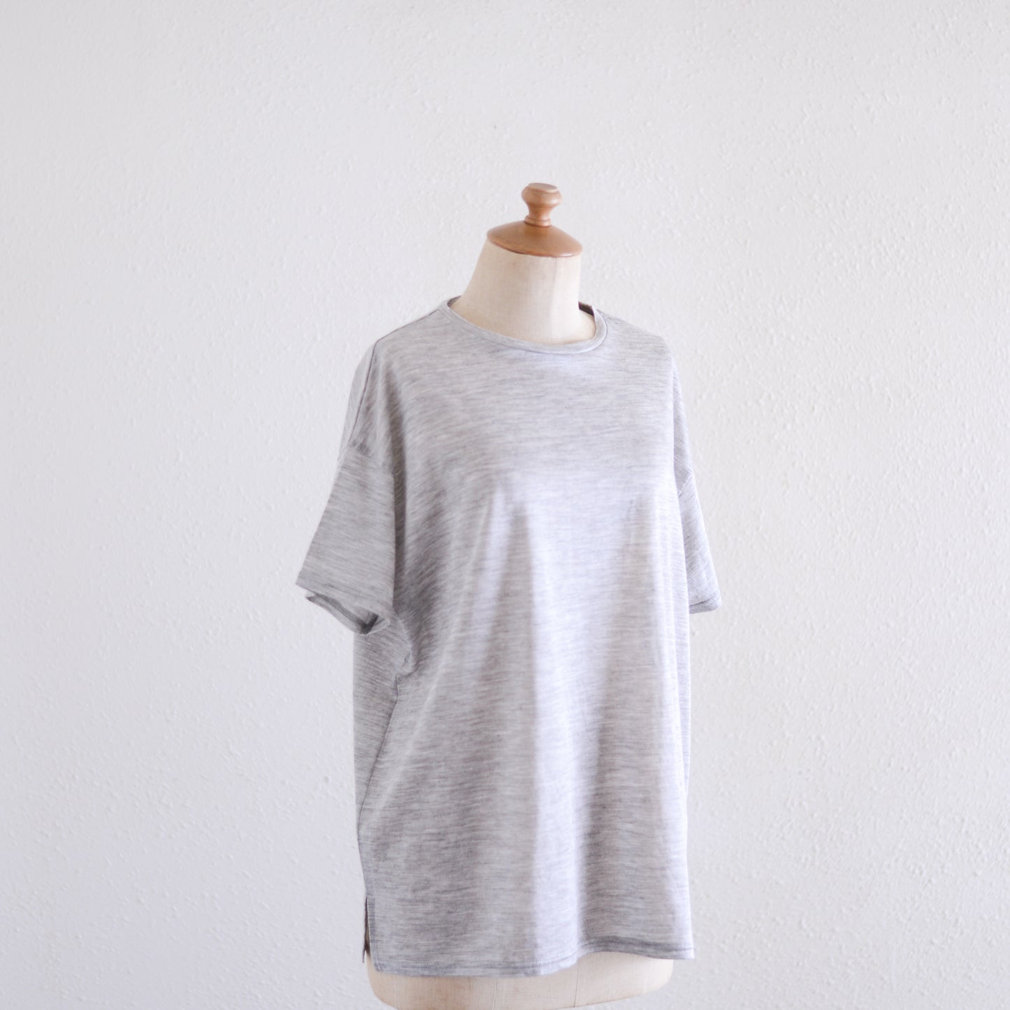 ラミーショートスリーブTシャツ Gray