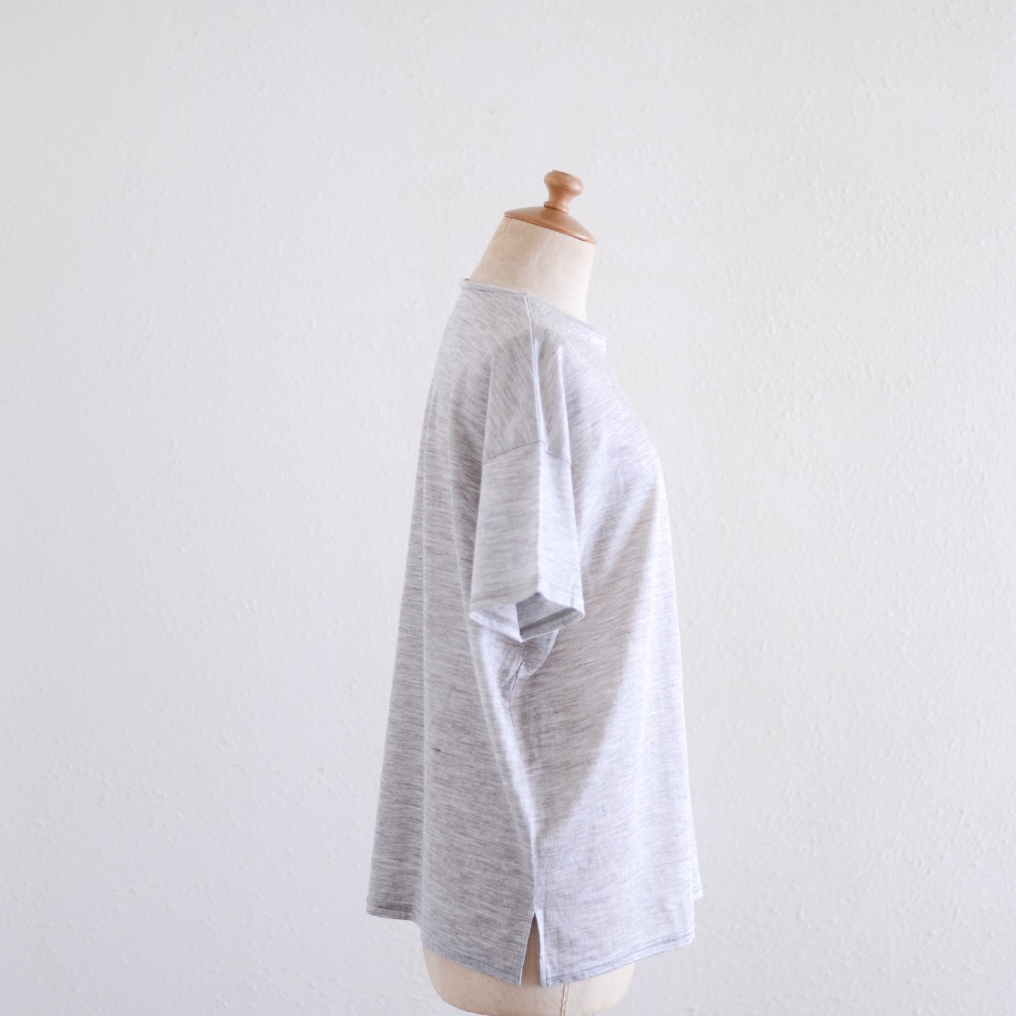 ラミーショートスリーブTシャツ Gray